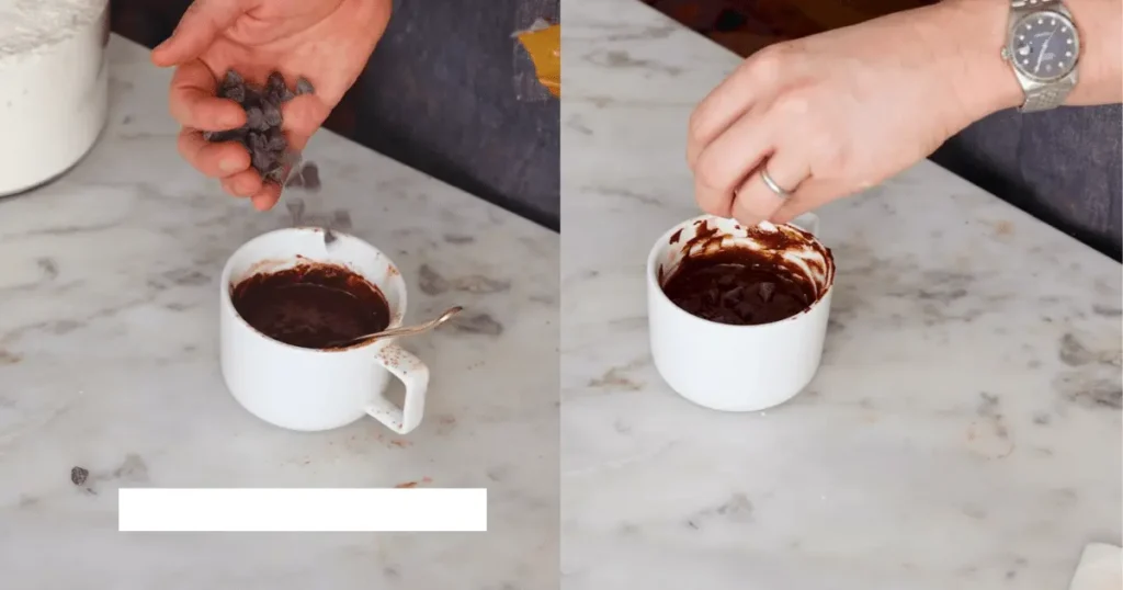 A delicious single-serving chocolate mug cake, perfect for satisfying your sweet cravings in minutes!